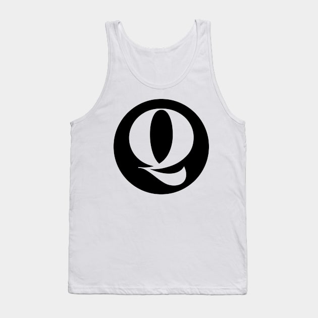 Q (Letter Initial Monogram) Tank Top by n23tees